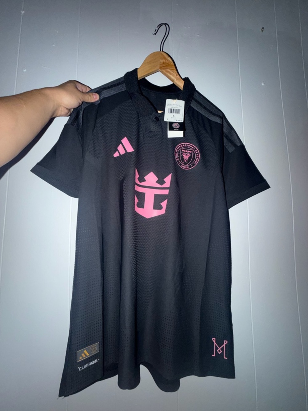 adidas Men’s Authentic Inter CF Miami Messi away jersey #10 (L)